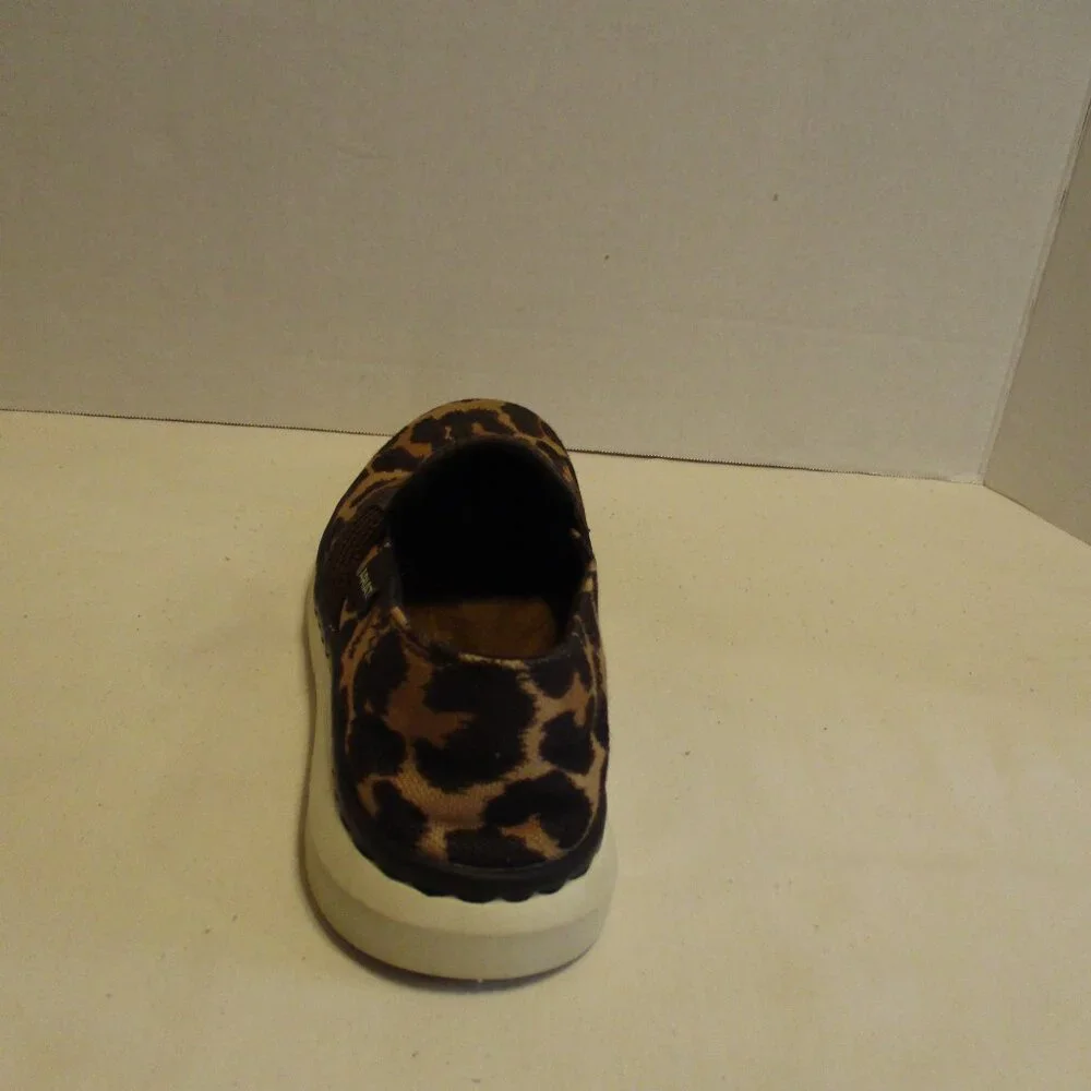 Ariat Shoes Woman Size 6.5 Brown White Black Animal Print Vacation Travel Shoes